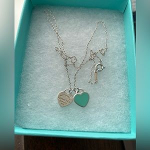 Tiffany & Co. Enamel Mini Hearts Necklace